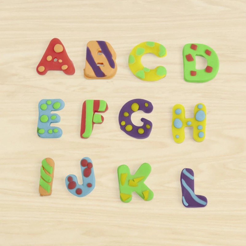 Play-Doh Play Doh Fundamentals 26 Letter Stampers and 6 Colors