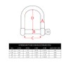 Extreme Max 3006.8234 BoatTector Stainless Steel Wide D Shackle -