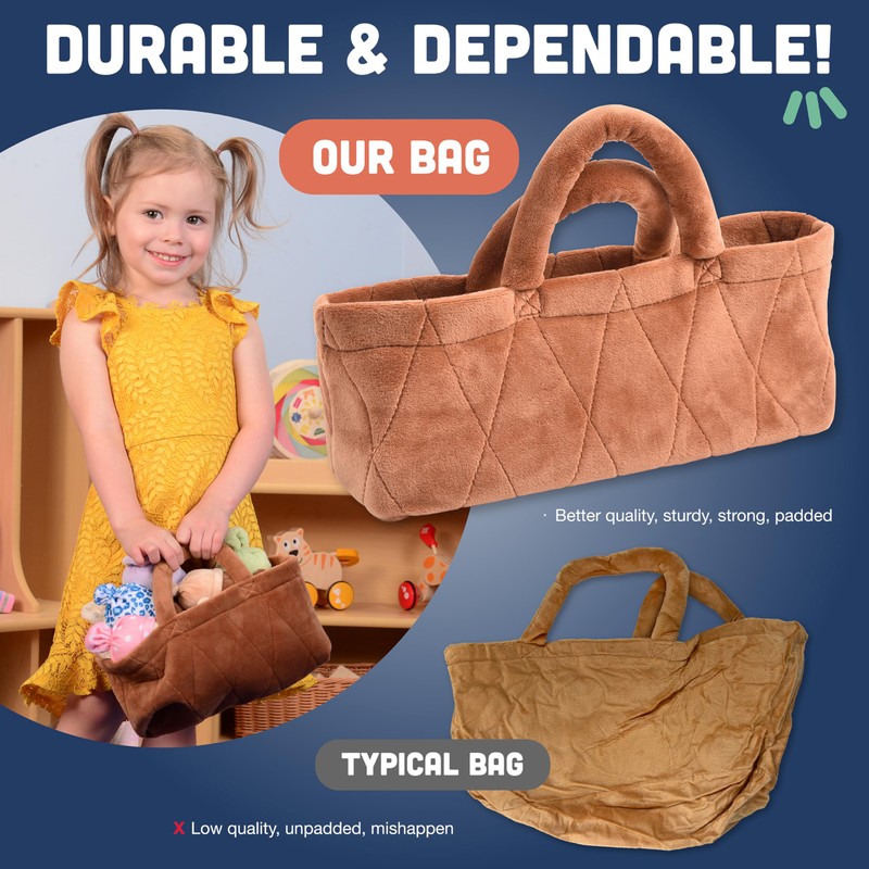 Creative Minds Basket of Babies Soft Baby Dolls, Sensory Toys,