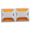 KONTONTY Reflective Road Markers Driveway Marker Road Studs Aluminum Pavement