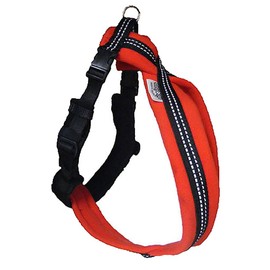 CosyDogs High Visibility Fleece Dog Harness in Red: Size 2