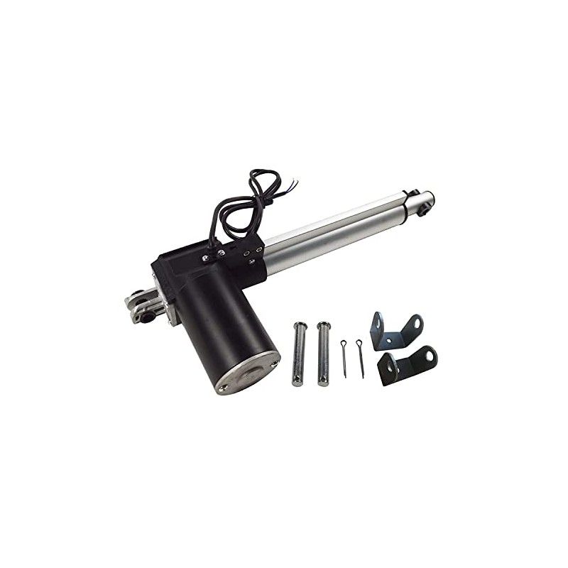 PreAsion 24V DC Linear Actuator 200mm（8"）with Mounting Bracket Linear Telescopic