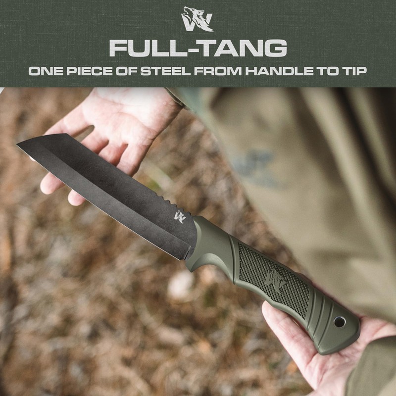 ODENWOLF W Machete - Survival Machete Full Tang with Sheath
