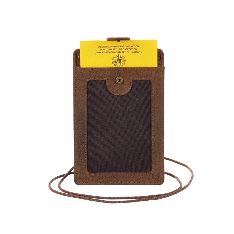 Greenland Light Neck Pouch Leather 11 cm