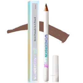 WONDERSKIN Eyebrow Pencil, Revolutionary Eyebrow Pomade for Natural Looking Eyebrows, Long-Lasting Eyebrow Liner, Dark Brown Eyebrow Makeup (Brunette)