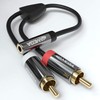 JAMEGA - RCA to Jack Adapter | Aux to RCA