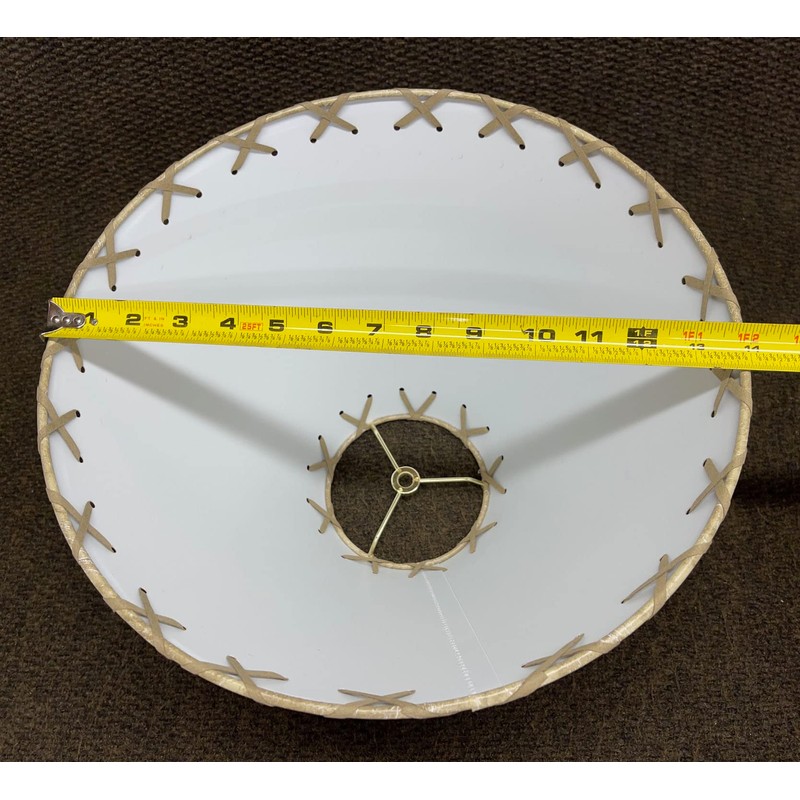 Rustic FAUX Leather Hardback Round Lamp Shade - 14"