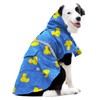 DELIFUR Large Dog Raincoat - Waterproof Dog Rain Poncho Adjustable