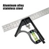 U-Trade Combination Square, 12'/300mm Stainless Steel Combo Square Carpentry Tools,