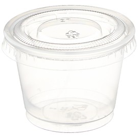 Polar Ice 125 Count Jello Shot Souffle Cups and Lids, 1-Ounce, Translucent