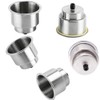 Stainless Steel Cup Drink Holder with Drain for Marine Boat