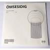 IKEA OMSESIDIG Pendant Lamp Shade White/pink 16" New 505.454.90
