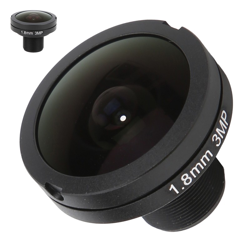 Camera Fisheye Lens 3MP 180° 1.8mm Optical Focal Length M12x0.5