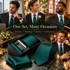 Men’s Tie Gift Set with Pocket Square, Cufflinks & Tie