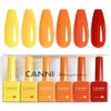 CANNI- JUEGO DE ESMALTES DE UÑAS EN GEL AMARILLO DE