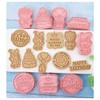 Eidoct 8PCS Cookie Cutters Shapes Baking Set Moulds Cookie Cutters