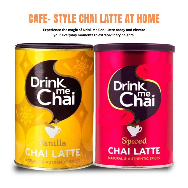 Chai Latte Powder Bundle Includes: 1x Drink Me Chai Vanilla