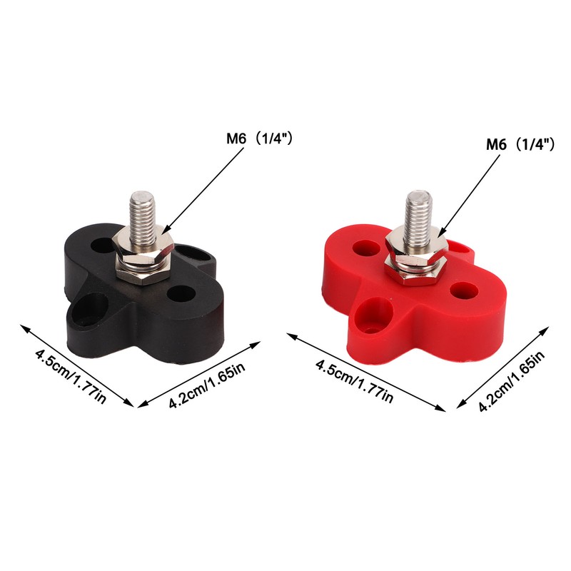 48V Power Distribution Studs Battery Power Ground Junction Post Bus
