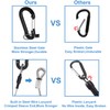 Lix&Rix Spiral Retractable Safety Coiled Lanyard with Stainless Steel Clip