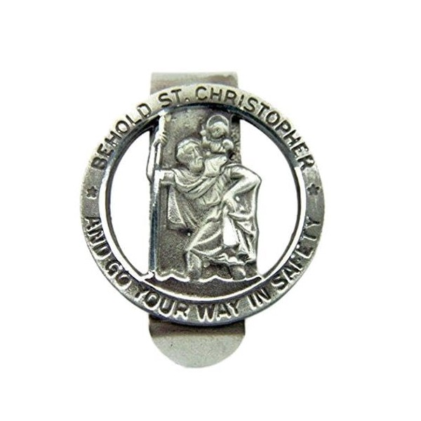 Religious Gifts Pewter Saint Christopher Go Your Way in Safety