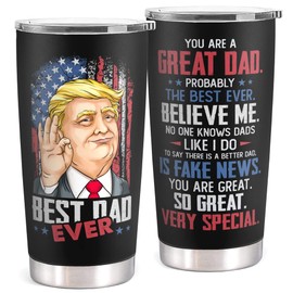 Gifts for Dad from Daughter, Son - Christmas Gifts for Dad, Dad Christmas Gifts - Birthday Gifts for Dad, Dad Birthday Gift - Dad Gifts, New Dad Gifts for Men, Father Gifts - 20 Oz Black Tumbler