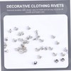Operitacx Clothes Rivets Leather 200 Sets Kit for Craft Gems