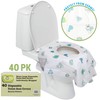 Potty Shields Toilet Seat Covers Disposable (40 Pack) - XL