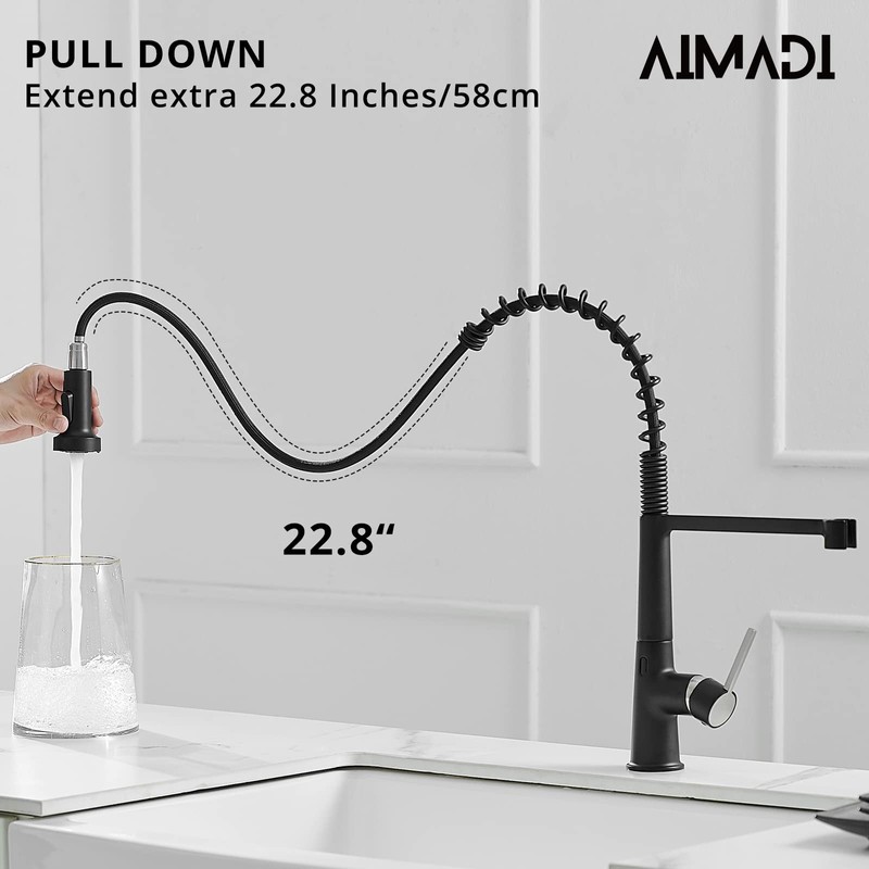 AIMADI Touchless Kitchen Faucet with Pull Down Sprayer, Sensor Smart