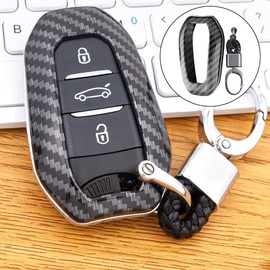 Riloer Key Fob Cover Case, Remote Holder Skin Protector Compatible with Citroen, Compatible with DS, Compatible with Peugeot