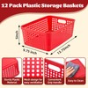 Lineshading 12 Pack Plastic Storage Baskets for Organizing - 13