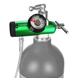 Oxygen Regulator for Oxygen Tank CGA870 Connection, Adjustable Flow 0-15 LPM, Portable Oxygen Tank Regulator Brass Sleeve Design (1)