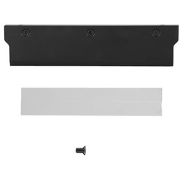 Fdit Memory RAM Cooler, Aluminum Heat Sink Vest for Desktop PC SDR/DDR SDRAM, Universual DIY PC Cooling Case Compatible with Water Cooling Head (Black)