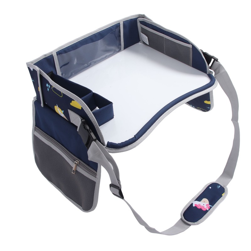 Kids Travel Tray Erasable Drawing Board Organization Pockets Activity Essentials