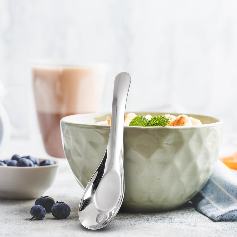 Comicfs Soup Spoons Set of 6, 304 Stainless Steel Dinner