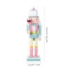 VALICLUD Christmas Nutcrackers Figures Pink Nutcracker Ornament Green Pink Nutcracker
