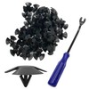 50pcs Hood Insulation Retainer Clips with 1pc Fastener Remover -