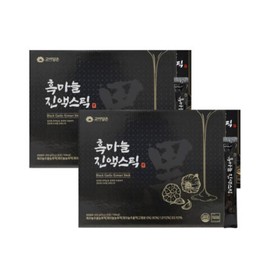Goydamun Immune Strengthening Black Garlic Extract Stick 15g / 고이담은 면역강화 흑마늘진액스틱 15g x 30포 2개 60일분 흑마늘즙 부모님 선물 쇼핑백증정