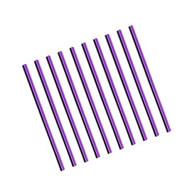 Partuto 10pcs Purple Chrome Car Air Condition Vent Rim Trim Strip Replacement