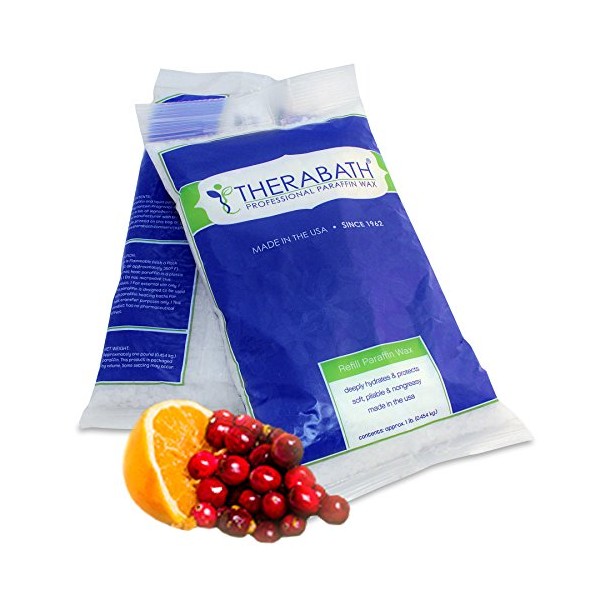 Therabath Paraffin Wax Refill - Use to Relieve Arthritis Pain and Stiff Muscles - Deeply Hydrates and Protects – 6lb Cranberry Zest – Made in USA
