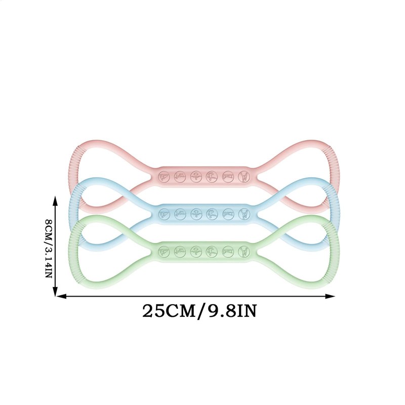 Stretch Bands for Shoulder,8 Shaped Elastic Stretch Bands | Hand