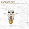 Bathroom Sink Drain Stopper, Pop Up Bathtub Sink Strainer with