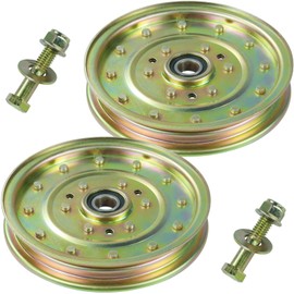 FULAIGE 2 Pack 1-633109 Idler Pulley Replaces Exmark 1-633109 Idler Pulley, Exmark 126-7685 Idler Pulley, Exmark 116-4667, Toro 132-9424, Toro 1-633109 Idler Pulley for Exmark Lazer Z 60" Z400 Mowers