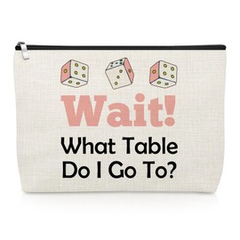 Bunco Game Makeup Bag Funny Bunco Gifts for Dice Game Gambling Lover Player Cosmetic Bag Gambler Present for Best Friend Sister Christmas Birthday Present for Casino Lover Travel Cosmetic Pouch