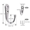 Annefly 14 PCS Wall Mounted Hooks Coat Hooks with 30