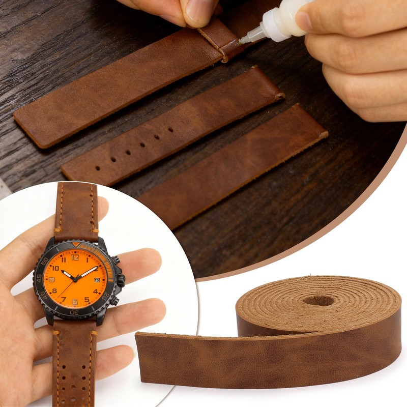 Catephe Leather Straps for Crafts 77.5 inch Long, 1 Inches