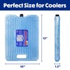 Cooler Shock Ice Packs for Cooler - 2 Reusable, Long