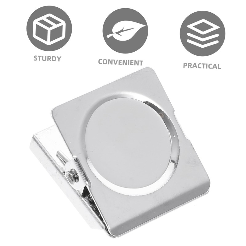 jojofuny 6Pcs Magnetic Clips for Refrigerator Strong Metal Memo Clips