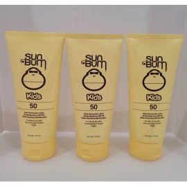 Sun Bum 3 PACK SunBum Kids SPF 50 Clear Sunscreen Lotion Broad Spectrum EXP 06/25 NEW