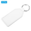 PATIKIL Leather Keychain Blanks, 8 Pack PU Leather Key Fob