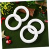 COHEALI 10pcs Foam Wreath Forms DIY Circle Foams Decorative Wreath